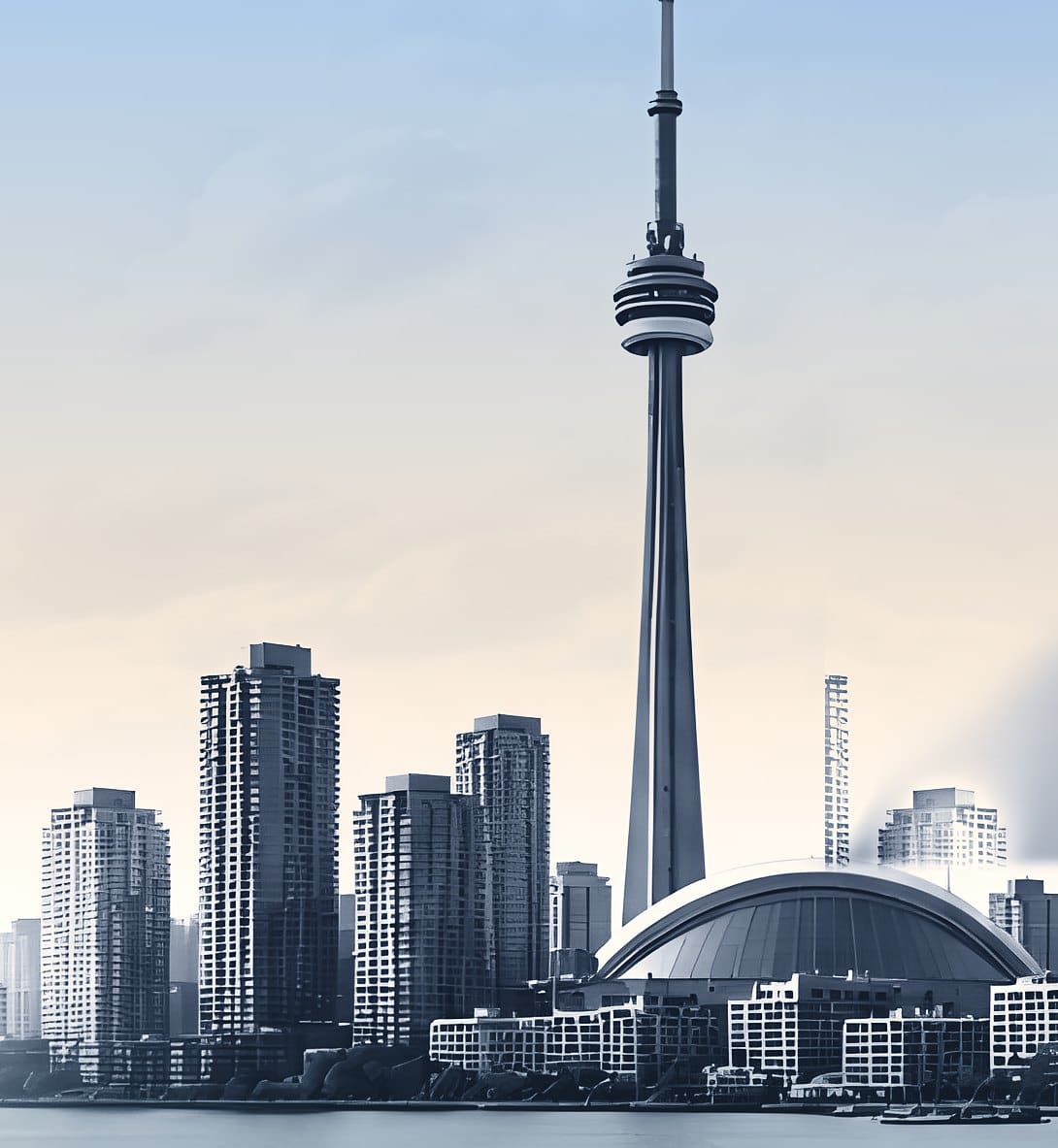 Toronto skyline with the CN Tower
